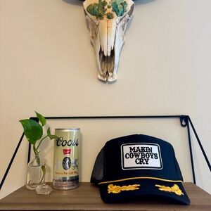 OTTO Black and Gold Trucker Hat with Patch
